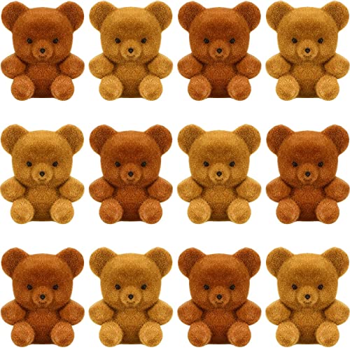 Mini ours en peluche miniatures pour décoration de gâteau d'anniversaire et fêtes