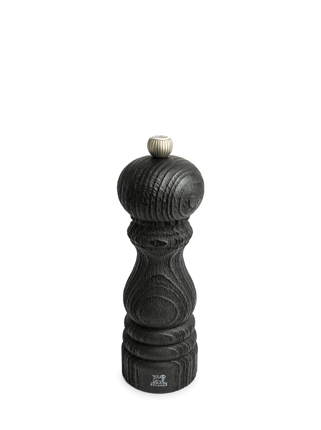 PEUGEOT - Paris Nature Black tuz değirmeni, 18 cm, klasik öğütme derecesi ayarı, geri dönüştürülmüş ahşap, PEFC damgalı, Fransız bilgi birikimi, siyah
