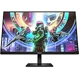HP - Gaming OMEN 27qs Monitor da 27 Pollici, Pannello IPS da 16:9 QHD da 240 Hz, 1 ms, Display HDR 400, Antiriflesso, 400 Nits, AMD FreeSync, NVIDIA G-SYNC, VESA 100x100 mm, HDMI 2.0, USB-A e B, Nero