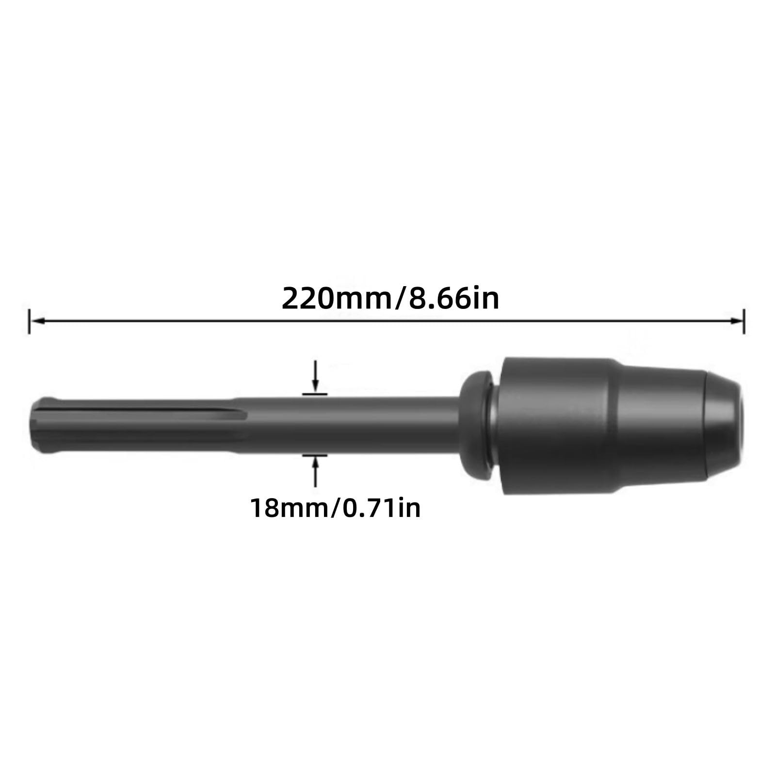 SDS-Max na SDS Plus adapter wbudowany okrągły uchwyt uchwyt SDS stabilne mocowanie 220 mm elektryczny młot obrotowy konwerter wiertarski