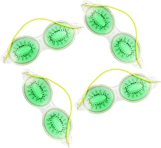 minkissy Pacote Com 4 Unidades Máscara De Dormir Refrescante Máscara De Dormir Gelo Gelo Máscara De Olho Melhor Máscara De Spa Máscara De Gel Para Os Olhos Almofadas Para Os Olhos Para