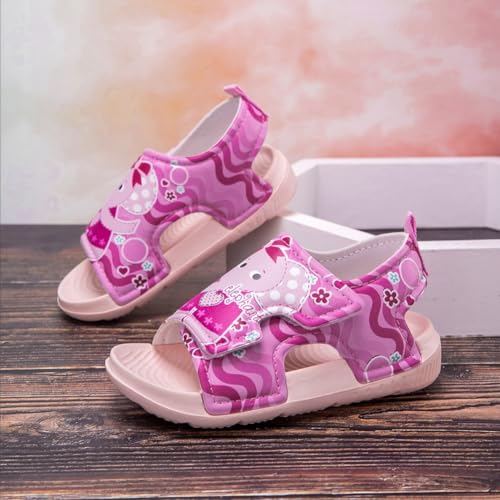 Boys Girls Open Toe Sandals Toddler Breathable Lightweight Flat Sandals Summer Beach Cute Infant Slides Sandal3