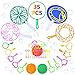 colmanda 35 Pcs Machine à Bulles, Kit de Bâtons à Bulles Enfant Bulles de Savon Jeux d'été Jouet Bulles Outils pour Interaction Parent-Enfant, Fêtes Danniversaire, D'extérieur Jardin