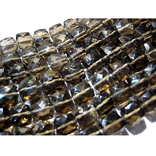Smoky Quartz d'exception box beads facettées de 6mm de qualité supérieure