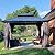 Domi 10' x 10' Hardtop Gazebo Outdoor Metal Gazebo with Galvanized Steel Double Roof Canopy, Curtains and Netting for Patio, Backyard, Deck, Lawn, Grey