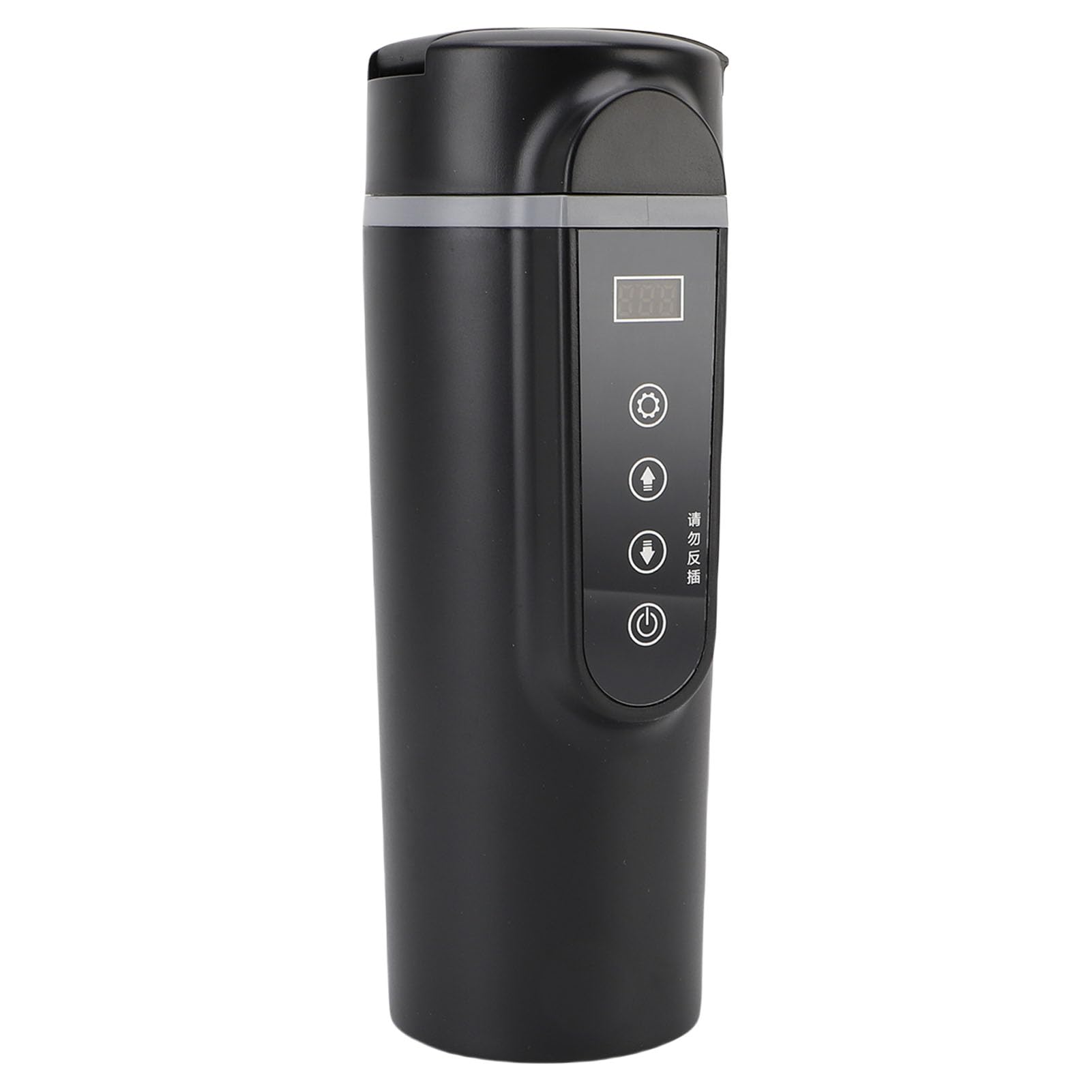 Topiky Taza Calefactora Portátil para Automóvil de 500 Ml, Hervidor Eléctrico de 12 V-24 V, Taza Calentada con Agua Hirviendo Rápida para Viajes, Camiones, SUV, Caldera de Agua Caliente con Control