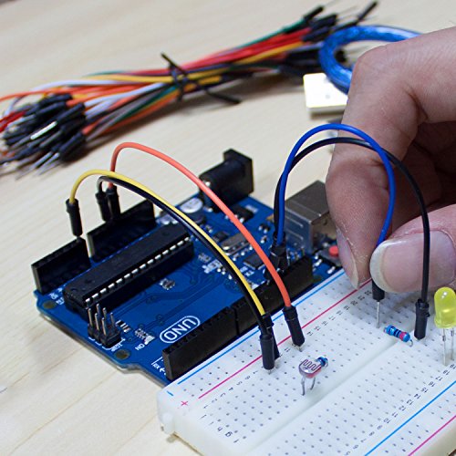 Smraza Breadboard Jumper Wires 195pcs Multicolored Dupont Wire Male to Male Jumper Wires Ribbon Cables Kit for Arduino Breadboard and Circuit Board - Thumbnail 6