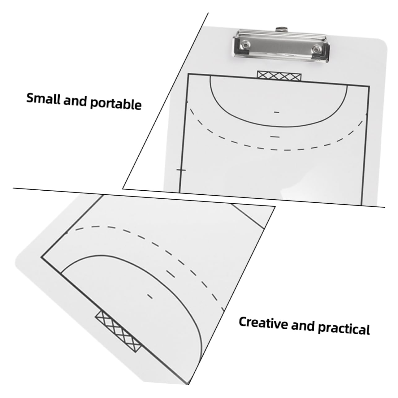 YARNOW Handball Taktikboard 2stücke aus Pvc mit Doppelseitigem Design und Klaren Markern Abwischbares Coaching Board für Handballtraining und Spielanalyse