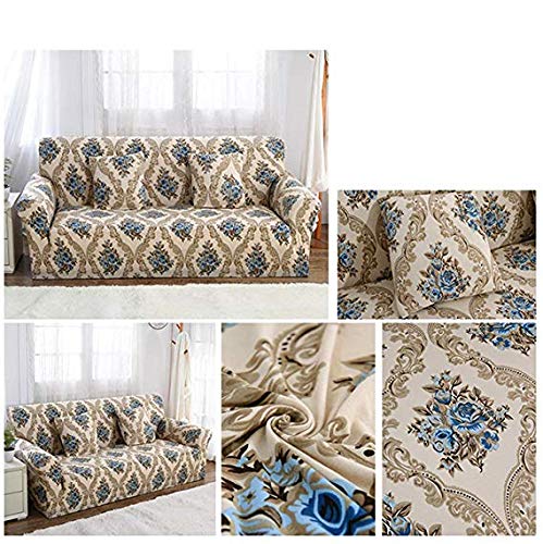 Housse de coussin de canapé extensible en polyester élastique et antidérapant, couleur D - 2