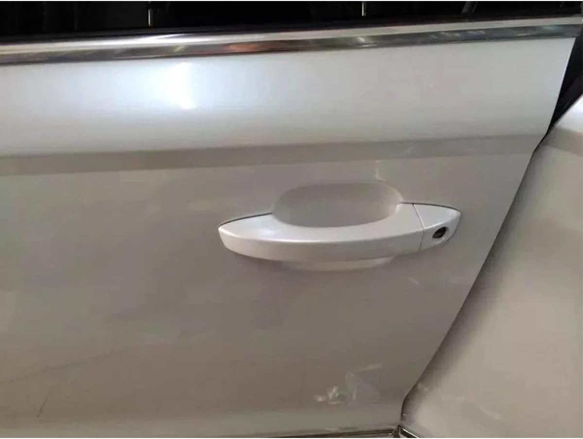 15.74x59.84inch Glossy Metallic Pearl White Vinyl Wrap, Self-Adhesive Free Bubbles Sticker Decal for Auto Car Motorcycle