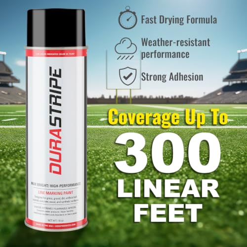 Image of (2 Pack Case 24-18oz Cans of Athletic Field Marking Paint. The Brightest, Most Durable line Marking Paint Available! (Black)