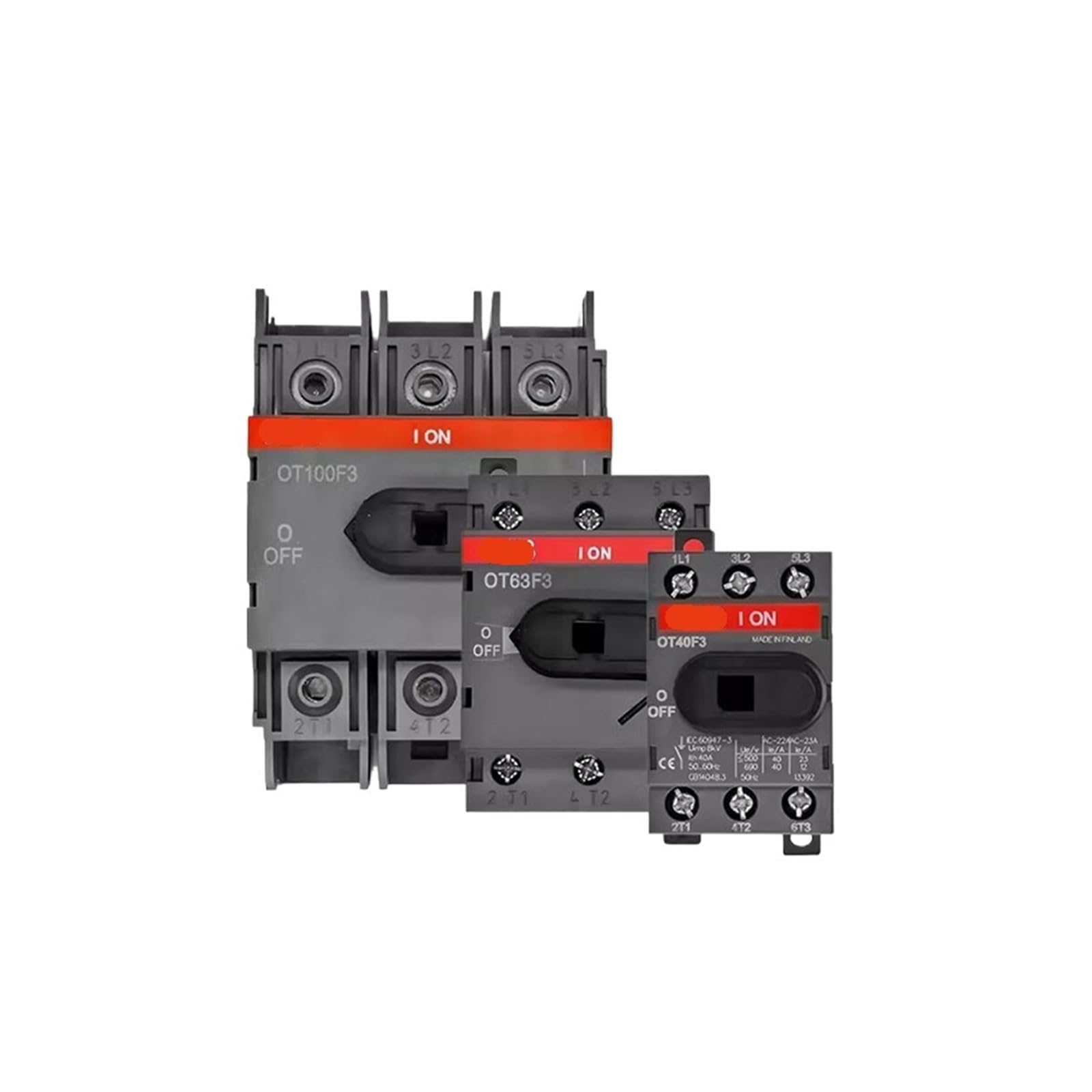 Interrupteur de déconnexion OT125F3 coupure de charge sécurisée 3 pôles 125A