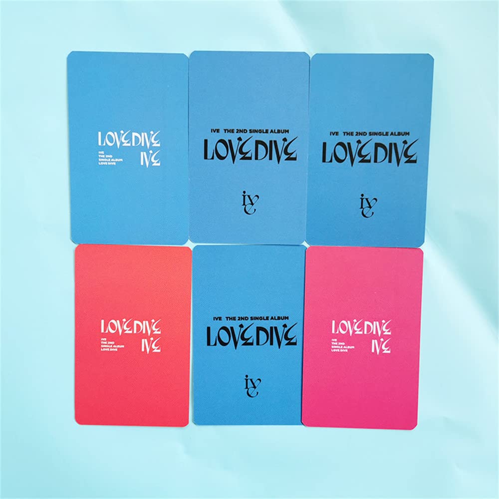 HAIHUANG 6PCS IVE New Album LOVE DIVE LOMO Cards KPOP Photocards