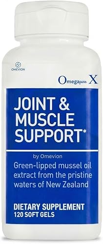 Omega X - Soporte avanzado para las articulaciones y comodidad muscular con aceite de mejillón de labios verdes, cápsulas blandas Omega-3, OmegaX