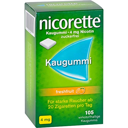 Nikotinkaugummi Nicorette 4 mg Freshfruit von Pharma Gerke