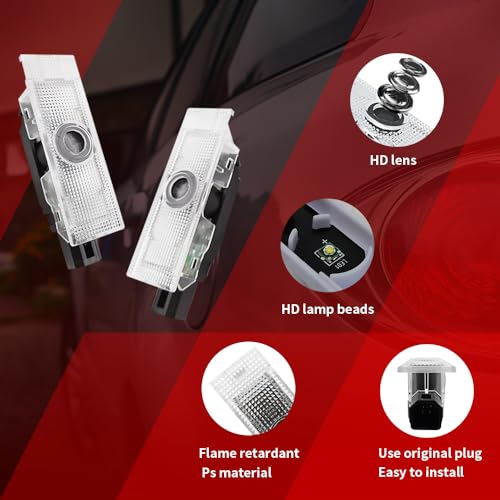 2PCS Luces de Puerta LED para Challenger 2015-Presente miniatura 4