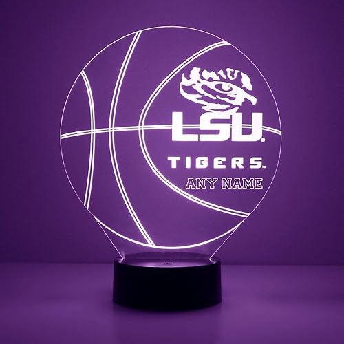 Miniatura 28 de Letrero LED personalizado de baloncesto de los Wolverines de la Universidad de Michigan, lámpara de luz nocturna con control remoto y nombre o