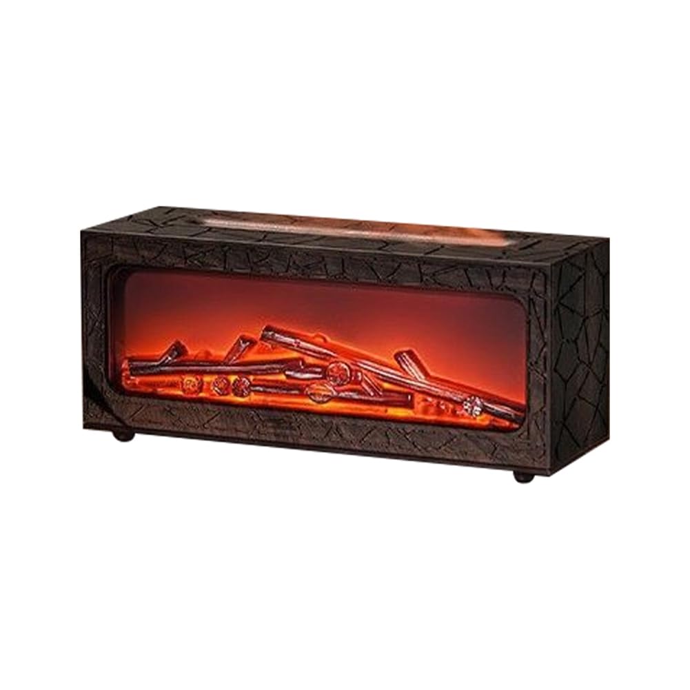 Mini diffuseur huiles essentielles humidificateur cheminée télécommande feu camp