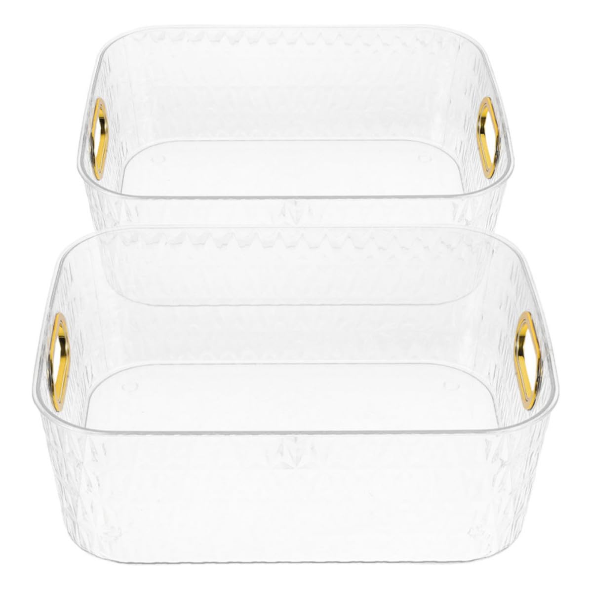 Organisateur coiffeuse compact transparent pour rangement maquillage et bureau
