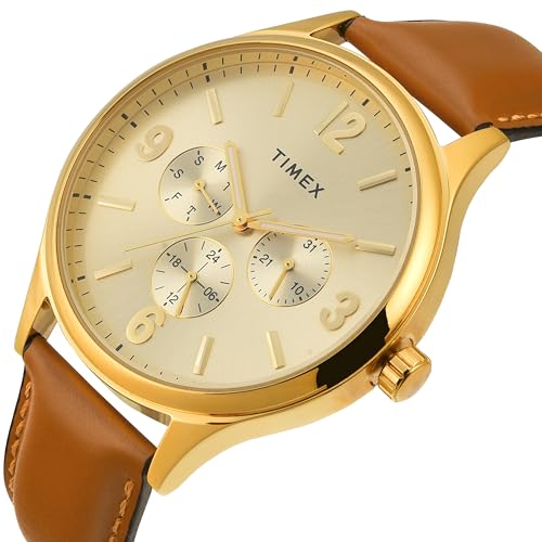 Image of TIMEX Analog Watch for Men with Round Dial & Water Resistant Man's Wrist Watches
