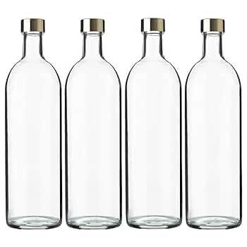 Amazon｜ガラス瓶 ワインボトル 720ml クリア 4本セット 保存 詰