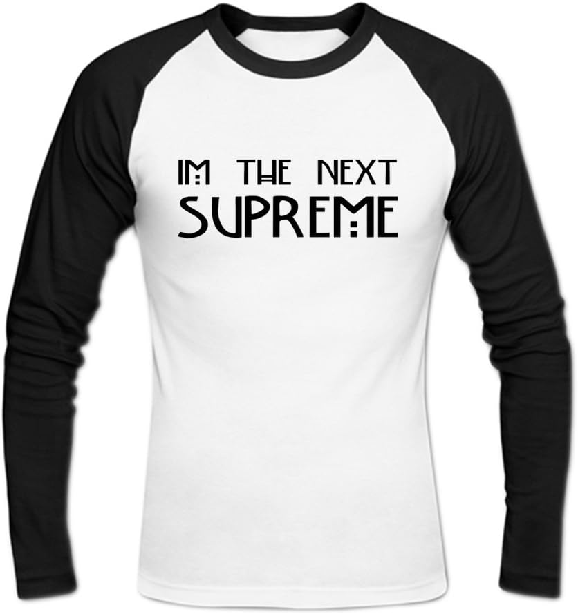 Men's I'm The Next Supreme Baseball Cotton T Shirt XL White