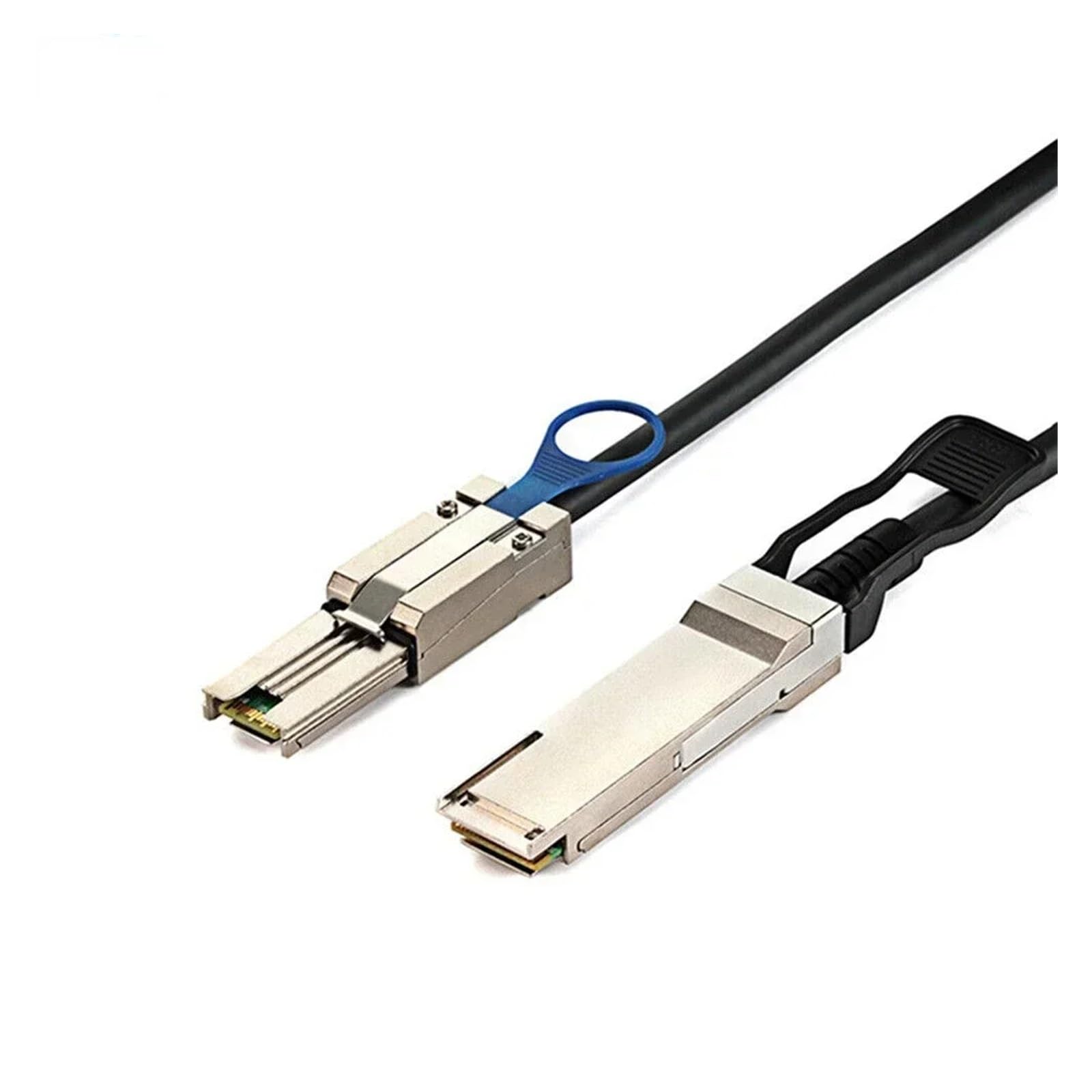Câble adaptateur SFF8436 vers SFF8088 QSFP 40 g SFF-8436 vers MI NI S*A*S HD SFF-8088 pour DS4243 et DS4246 (0,5 m, noir)