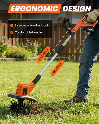 Saker 22V Cordless Garden Tiller for Gardening with Adjustable Speed - image 6