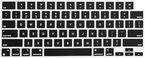 ProElife Funda de teclado para MacBook Air 2024 2023 13.6 15 pulgadas M3 M2 Chip y MacBook Pro 14 16 pulgadas M3 M2 ProMax A2918 A2992 A2991 A2779