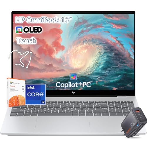HP OmniBook 7 ^b`XN[m[gp\R - 16C` 2K OLED 120Hz - Intel Core 9 270H Beat AMD Ryzen 9 8945H -32GB RAM -1TB SSD -Windows 11 Of