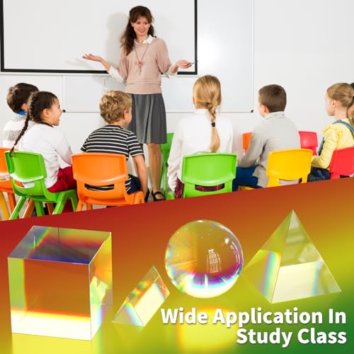 Adorylla 101-US-GUANGXUESIJIANTAO02 4 Pack K9 Optical Crystal Photography Prism Set thumb #3