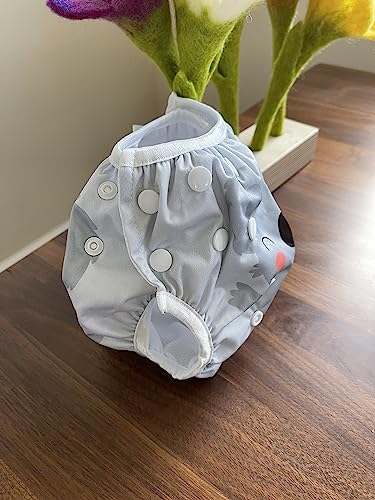 Kawaii Baby Swim Cloth Diapers, Washable Reusable One Size Adjustable To Fits 10-40 Lbs Boy & Girl Baby Shower Gifts Swimming Lessons 3-Pack #5 #TOP7