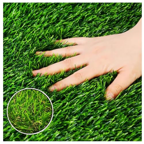 20mm Césped Artificial Realista Alfombra 3x5M Césped Astrológico Hierba Sintética Alfombra Interior Exterior Césped Alfombra Césped Esteras Sintético Realista Alfombra De Hierba Para(Size:3x1m)