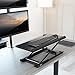 VIVO Black Single Top 27 inch Heavy-Duty Scissors Lift Keyboard and Mouse Riser, Designed for Ergonomic Sit Stand Workstations, DESK-V000P
