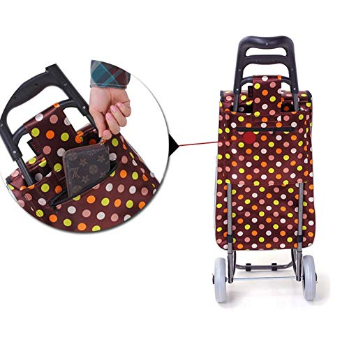 Carretilla plegable portátil con ruedas de carga miniatura 4