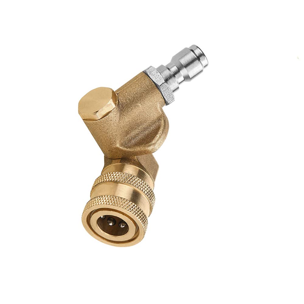 Coupleur Pivotant Laiton 180° Pour Nettoyeur Haute Pression - 5 Angles Réglables 1/4"