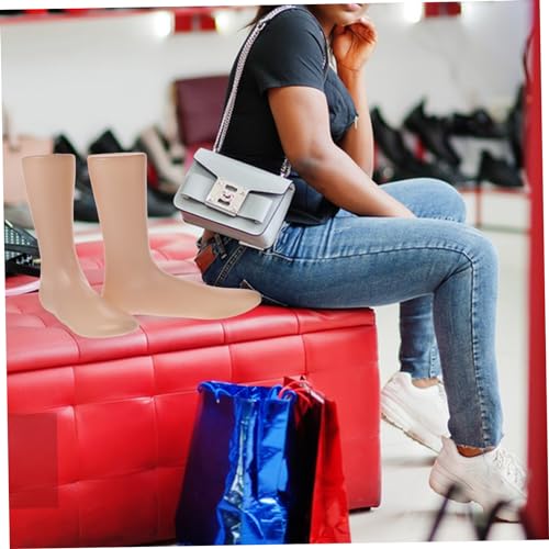 Amosfun 2pcs Plastic Foot Models for Socks Display Female Mannequin Foot Shape Fake for Shoe Display for Retail and Photography