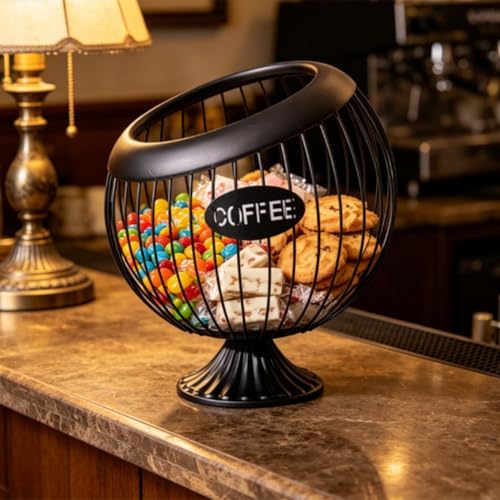 Cesta de frutas de hierro con diseño nórdico resistente para un salón sofisticado 4