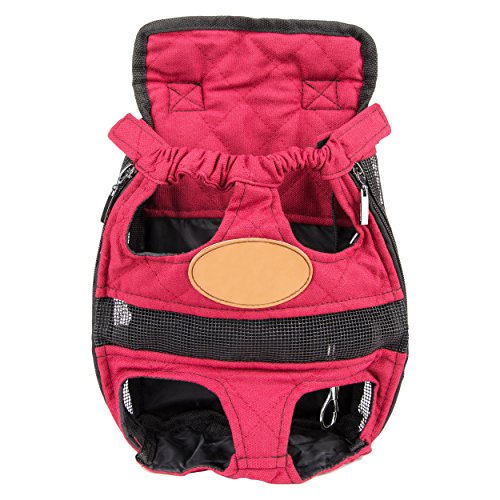 Cuecue Pet Legs Out And Hands Free Adjustable And Comfortable Dog Front Chest Carrier Pack With Shoulder Straps #TOP2