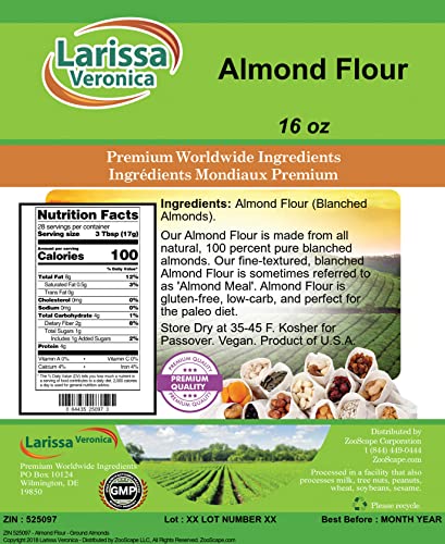 Almond Flour - Ground Almonds (16 oz, ZIN: 525097) - 2 Pack image 4