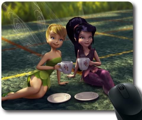Disney Fairies Tinkerbell Mouse Pad, Customized Rectangle Mousepad Diy By Bestsellcase