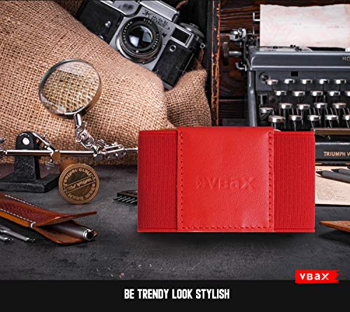 Image of Minimalist Slim Wallet Credit Card Holders - Elastic Small Front Pocket Wallet For Men Women