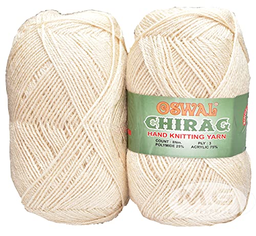 Image of M.G ENTERPRISE Os wal Chirag Light Skin (600 gm) Hand Knitting Wool Ball
