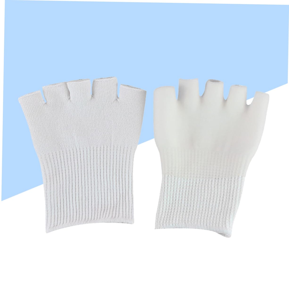 Ipetboom 1 Pair Foot Care Socks Gel Socks for Feet Open Toe Gel Socks Men Foot Moisturizing Socks Foot Spa Socks Heel Sleeves for Cracked Heels Gel Toe Protector Big Toe Separators White