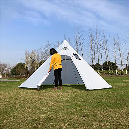 Tipi Hot Tent para 3-4 Personas, Ligero, con Ventana y Hoyo para Estufa miniatura 4