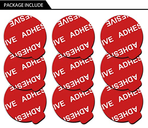 Very High Bond Sticky Adhesive, Azxyi 9 Pack Adhesive Replacement For Socket Base, 1.4 Inches Double Sided Sticker Tapes For Phone Collapsible Grip & Stand Base #TOP6