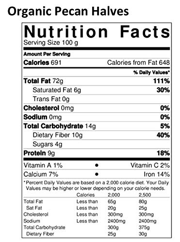 Vista 5 de Anna and Sarah Mitades y piezas de nuez cruda orgánica en bolsa resellable, 2 libras, 1 paquete