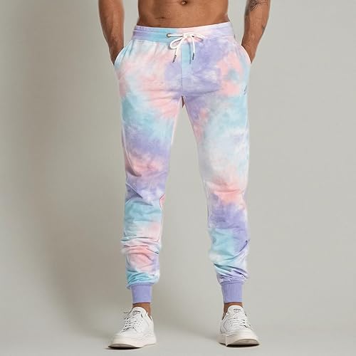 Miniatura 6 de AIMPACT Pantalones deportivos casuales para hombre teñido anudado con bolsillos