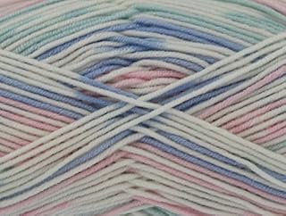 King Cole Cherish Multi Baby Double Knitting Yarn 100g - 1, 3, & 5 Ball Discounted Packs (1, 1597 Candy Floss)