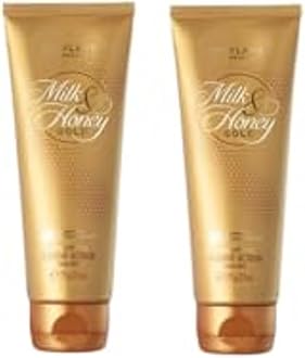 milk and honey gold smoothing sugar scrub small Pack - 75 x 2 grams - Pack of 2 and cleansing sponge